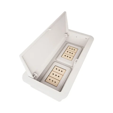 Caja eléctrica doble estándar tipo B con tapa